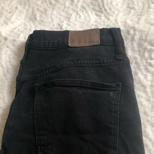 Madewell Black Jeans. 10” High Rise Skinny. 31